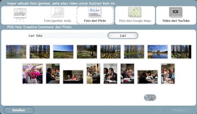 Use an image from the Flickr pool of Creative Commons photos