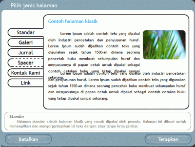 sewaktu anda meng-klik “tambahkan halaman baru”...